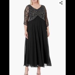 NWT J Kara Beaded Gown